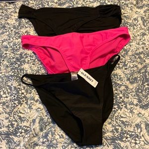 Bundle 3 bikini bottoms 2 old navy and one ones end
